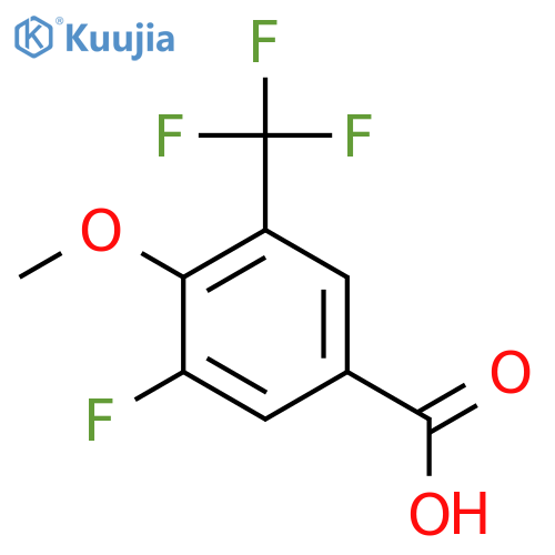 5-Fluoro-4-methoxy-3-(trifluoromethyl)benzoic acid structure
