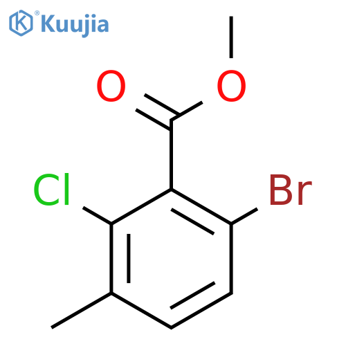 Methyl 6-bromo-2-chloro-3-methylbenzoate structure