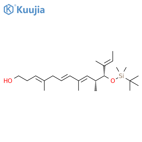 (3E,6E,8E,10R,11R,12E)-11-[[(1,1-Dimethylethyl)dimethylsilyl]oxy]-4,8,10,12-tetramethyl-3,6,8,12-tetradecatetraen-1-ol structure