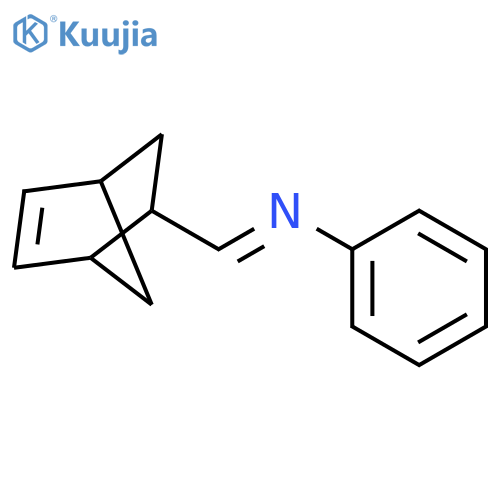 Benzenamine, N-(bicyclo[2.2.1]hept-5-en-2-ylmethylene)- structure