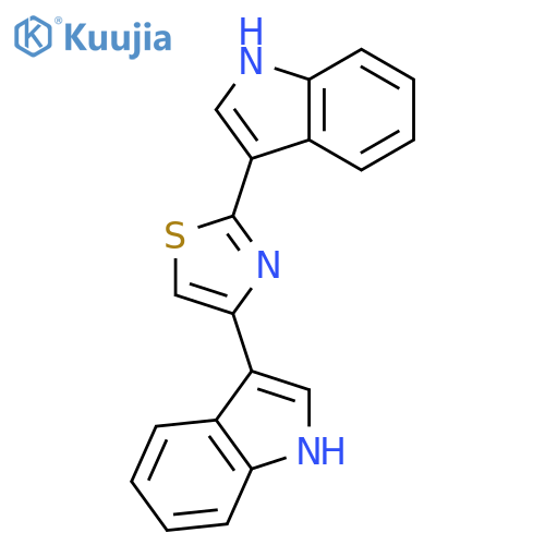 1H-Indole, 3,3'-(2,4-thiazolediyl)bis- structure