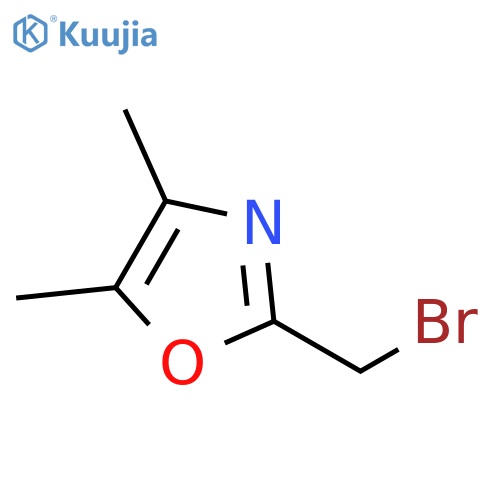 2-(bromomethyl)-4,5-dimethyl-1,3-oxazole structure