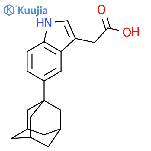 2-(5-(Adamantan-1-yl)-1H-indol-3-yl)acetic acid structure
