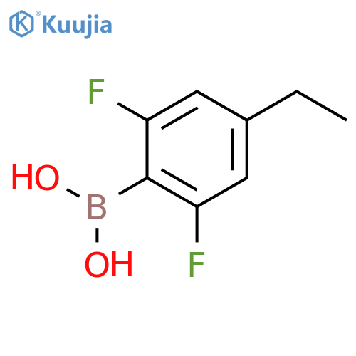 (4-ethyl-2,6-difluorophenyl)boronic acid structure