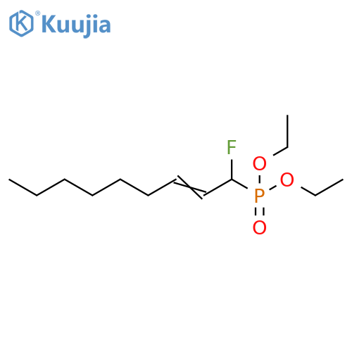 Phosphonic acid, (1-fluoro-2-nonenyl)-, diethyl ester structure