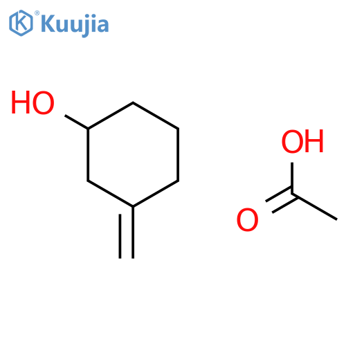 Cyclohexanol, 3-methylene-, acetate structure
