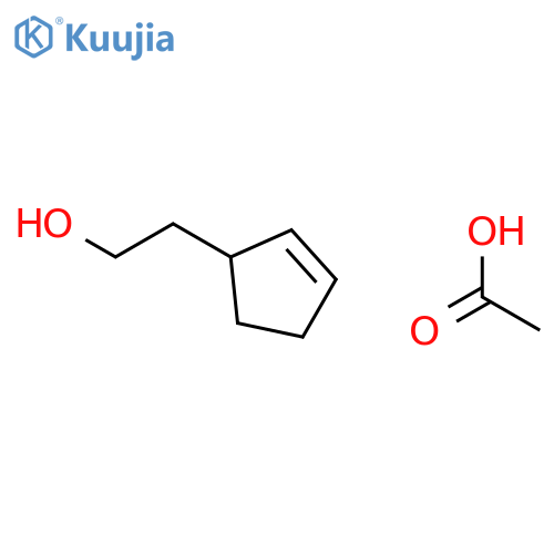 2-Cyclopentene-1-ethanol, acetate structure