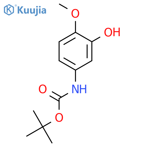 tert-butyl N-(3-hydroxy-4-methoxyphenyl)carbamate structure