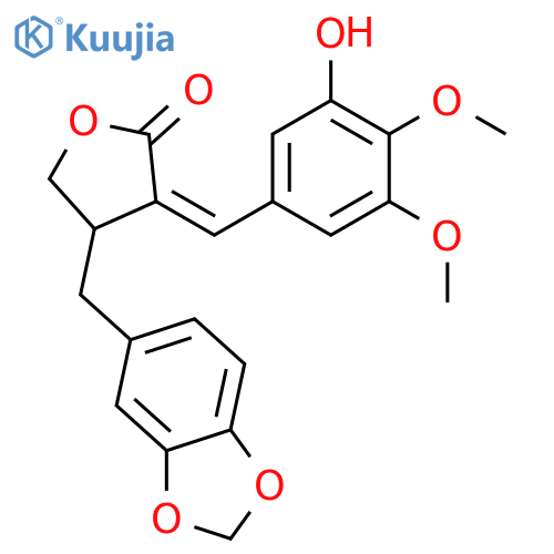 3,3',4,4',5-Pentahydroxy-8,8'-lign-7-en-9,9'-olide; (7E,8'ξ)-form, 3',4'-Methylene, 3,4-di-Me ether structure