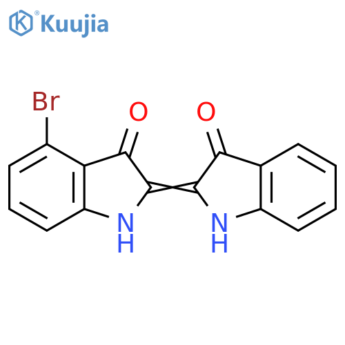 3H-Indol-3-one,4-bromo-2-(1,3-dihydro-3-oxo-2H-indol-2-ylidene)-1,2-dihydro- structure