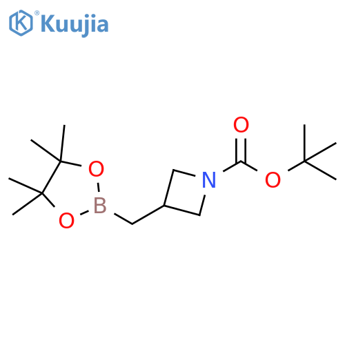 tert-butyl 3-[(4,4,5,5-tetramethyl-1,3,2-dioxaborolan-2-yl)methyl]azetidine-1-carboxylate structure
