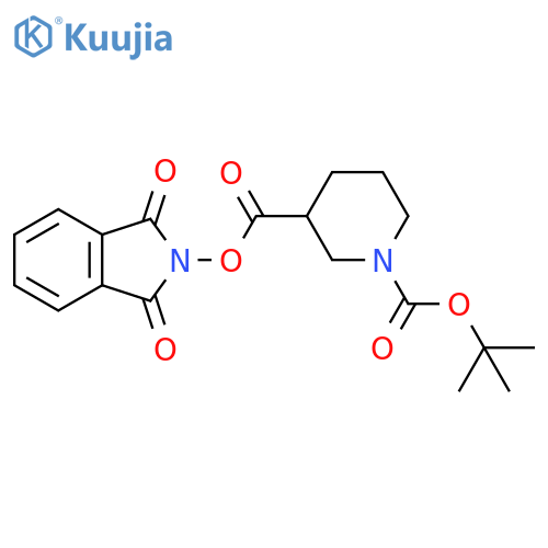 1,3-Piperidinedicarboxylic acid, 3-(1,3-dihydro-1,3-dioxo-2H-isoindol-2-yl) 1-(1,1-dimethylethyl) ester structure
