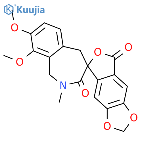 1,5-Dihydro-7,8-dimethoxy-2-methylspiro[4H-2-benzazepine-4,5'(7'H)-furo[3,4-f][1,3]benzodioxole]-3,7'(2H)-dione; (R)-form, 7-Demethoxy, 9-methoxy structure