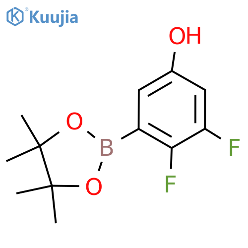 3,4-Difluoro-5-(4,4,5,5-tetramethyl-1,3,2-dioxaborolan-2-yl)phenol structure