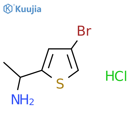 1-(4-Bromothiophen-2-yl)ethanamine;hydrochloride structure