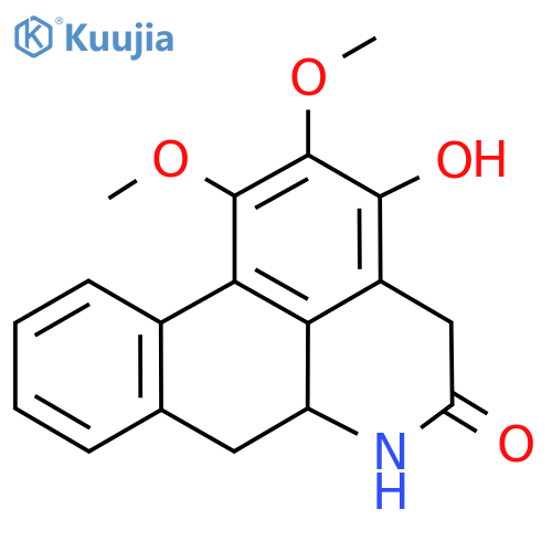 4H-​Dibenzo[de,​g]​quinolin-​5(6H)​-​one, 6a,​7-​dihydro-​3-​hydroxy-​1,​2-​dimethoxy- structure