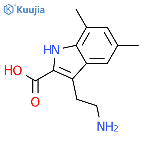 3-(2-Aminoethyl)-5,7-dimethyl-1H-indole-2-carboxylic Acid structure
