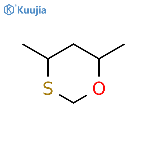 1,3-Oxathiane,4,6-dimethyl-, (4R,6R)-rel- structure
