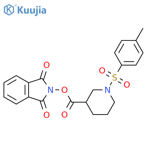 1,3-dioxo-2,3-dihydro-1H-isoindol-2-yl 1-(4-methylbenzenesulfonyl)piperidine-3-carboxylate structure