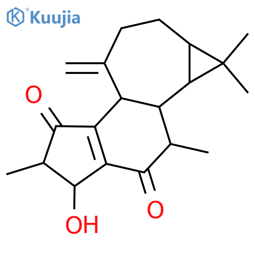 1-Hydroxy-4(15),6(17)-jatropholadiene-3,14-dione; (1α,2β)-form structure