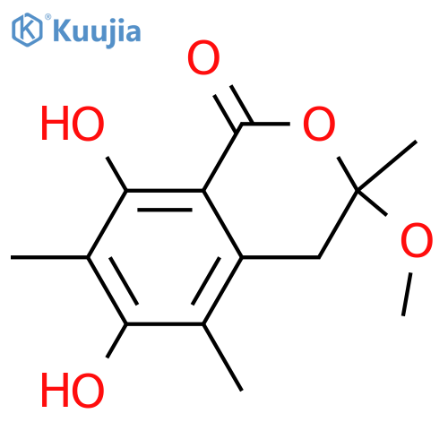 3,4-Dihydro-3,6,8-trihydroxy-3,5,7-trimethyl-1H-2-benzopyran-1-one; (S)-form, 3-Me ether structure