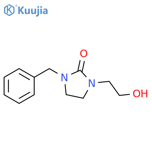 2-Imidazolidinone, 1-(2-hydroxyethyl)-3-(phenylmethyl)- structure