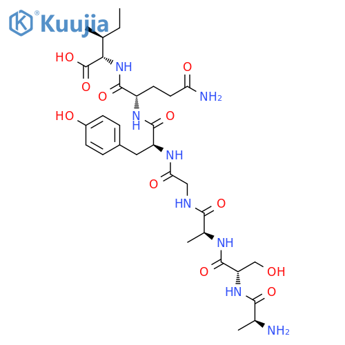 L-Isoleucine, L-alanyl-L-seryl-L-alanylglycyl-L-tyrosyl-L-glutaminyl- structure