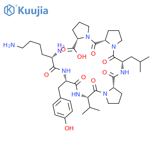 L-Proline, L-lysyl-L-tyrosyl-L-valyl-L-prolyl-L-leucyl-L-prolyl- structure