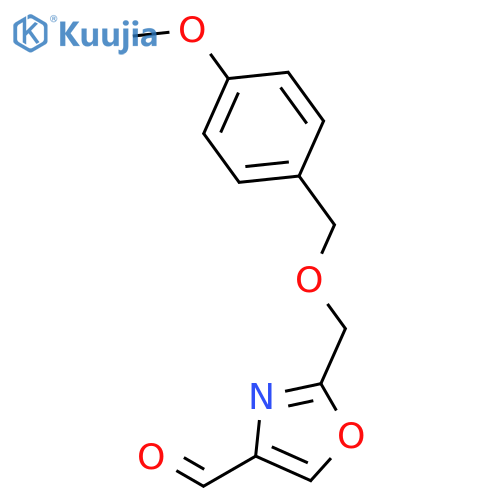 4-Oxazolecarboxaldehyde, 2-[[(4-methoxyphenyl)methoxy]methyl]- structure