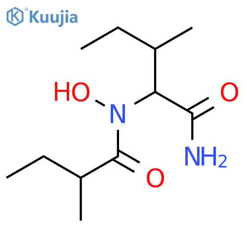 N-Hydroxy-N-(2-methylbutanoyl)isoleucinamide; (2R,2'S,3S)-form structure