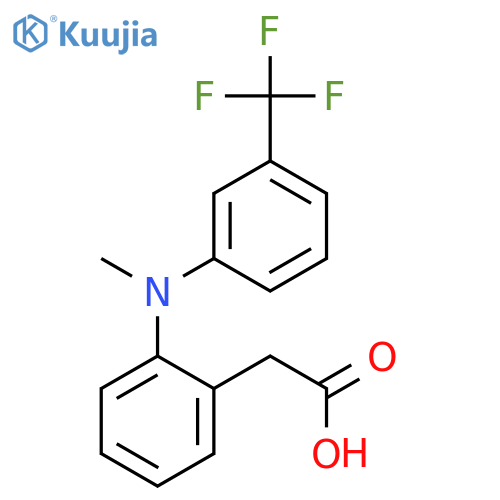 Benzeneacetic acid, 2-[methyl[3-(trifluoromethyl)phenyl]amino]- structure