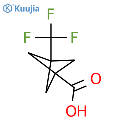 3-(trifluoromethyl)bicyclo[1.1.1]pentane-1-carboxylic acid structure