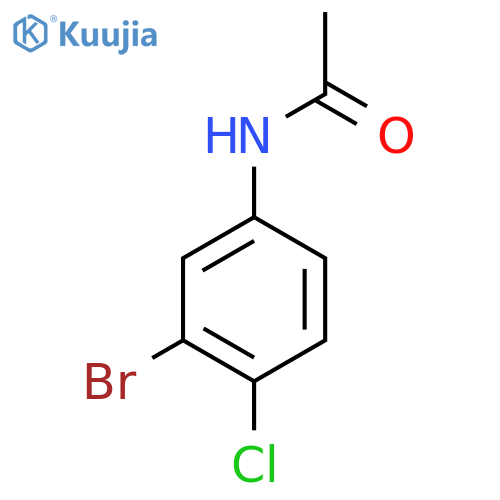 N-(3-bromo-4-chlorophenyl)acetamide structure