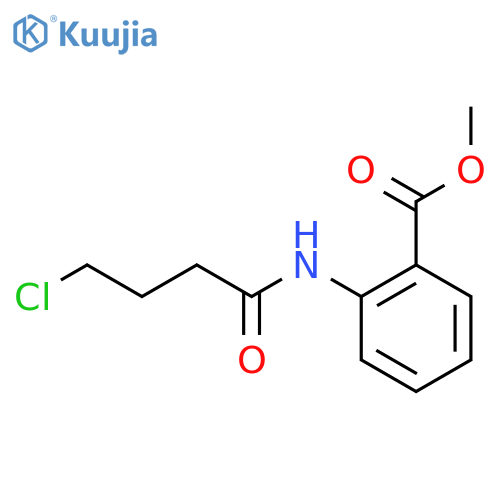 Benzoic acid, 2-[(4-chloro-1-oxobutyl)amino]-, methyl ester structure