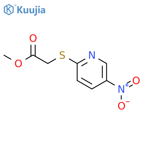 Methyl 2-(5-Nitro-2-pyridinyl)sulfanylacetate structure