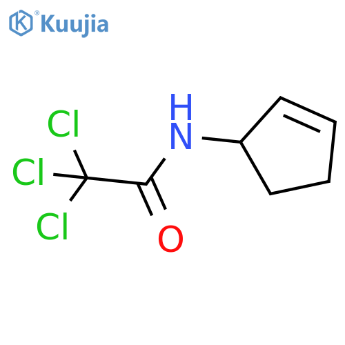 Acetamide, 2,2,2-trichloro-N-(1S)-2-cyclopenten-1-yl- structure