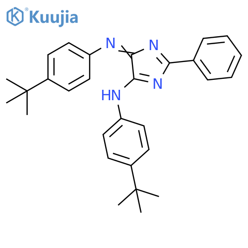 4H-Imidazol-5-amine,N-[4-(1,1-dimethylethyl)phenyl]-4-[[4-(1,1-dimethylethyl)phenyl]imino]-2-phenyl- structure