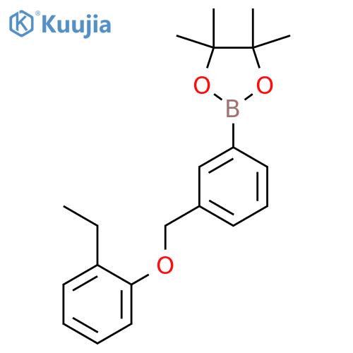 2-(3-((2-ethylphenoxy)methyl)phenyl)-4,4,5,5-tetramethyl-1,3,2-dioxaborolane structure