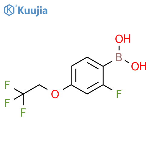 2-fluoro-4-(2,2,2-trifluoroethoxy)phenylboronic acid structure