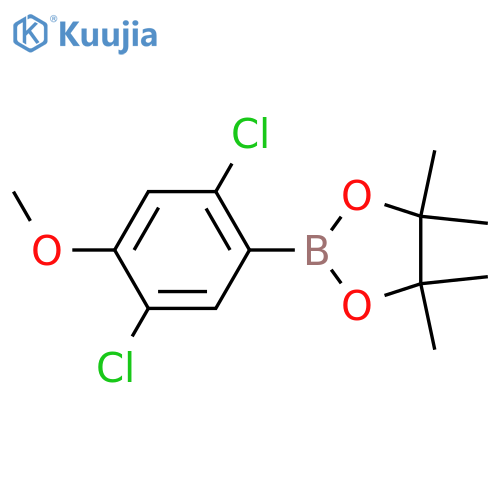 2-(2,5-Dichloro-4-methoxyphenyl)-4,4,5,5-tetramethyl-1,3,2-dioxaborolane structure