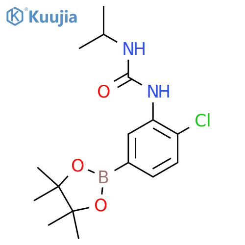 1-[2-Chloro-5-(tetramethyl-1,3,2-dioxaborolan-2-yl)phenyl]-3-(propan-2-yl)urea structure
