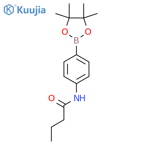 N-4-(Tetramethyl-1,3,2-dioxaborolan-2-yl)phenylbutanamide structure