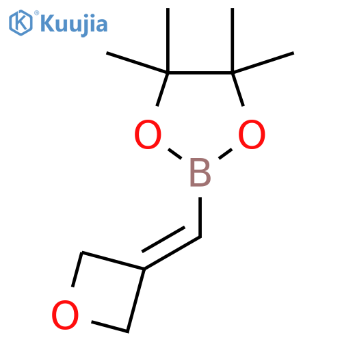 4,4,5,5-Tetramethyl-2-(oxetan-3-ylidenemethyl)-1,3,2-dioxaborolane structure