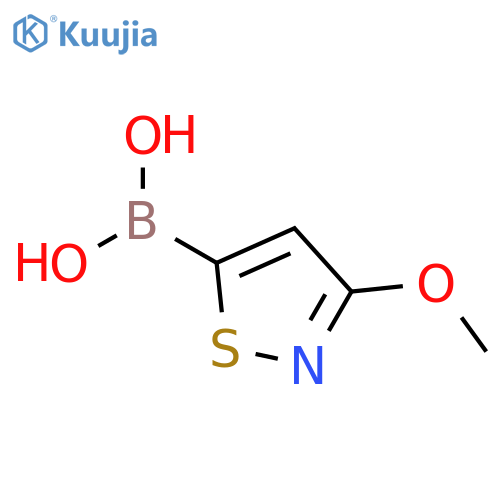 (3-methoxy-1,2-thiazol-5-yl)boronic acid structure