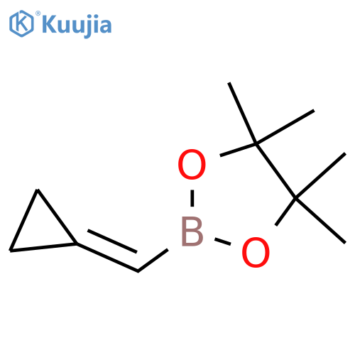 2-(Cyclopropylidenemethyl)-4,4,5,5-tetramethyl-1,3,2-dioxaborolane structure