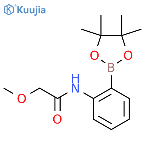 2-Methoxy-N-[2-(tetramethyl-1,3,2-dioxaborolan-2-yl)phenyl]acetamide structure