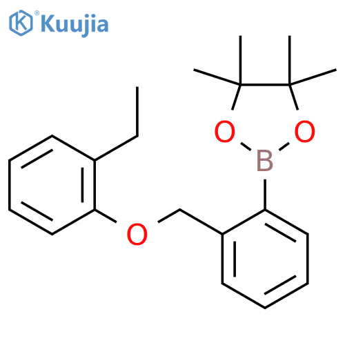 2-(2-((2-Ethylphenoxy)methyl)phenyl)-4,4,5,5-tetramethyl-1,3,2-dioxaborolane structure
