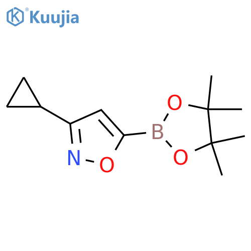 3-Cyclopropyl-5-(4,4,5,5-tetramethyl-1,3,2-dioxaborolan-2-yl)-1,2-oxazole structure
