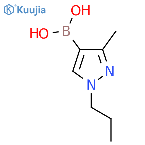 (3-methyl-1-propyl-1H-pyrazol-4-yl)boronic acid structure