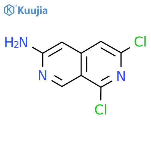 6,8-Dichloro-2,7-naphthyridin-3-amine structure